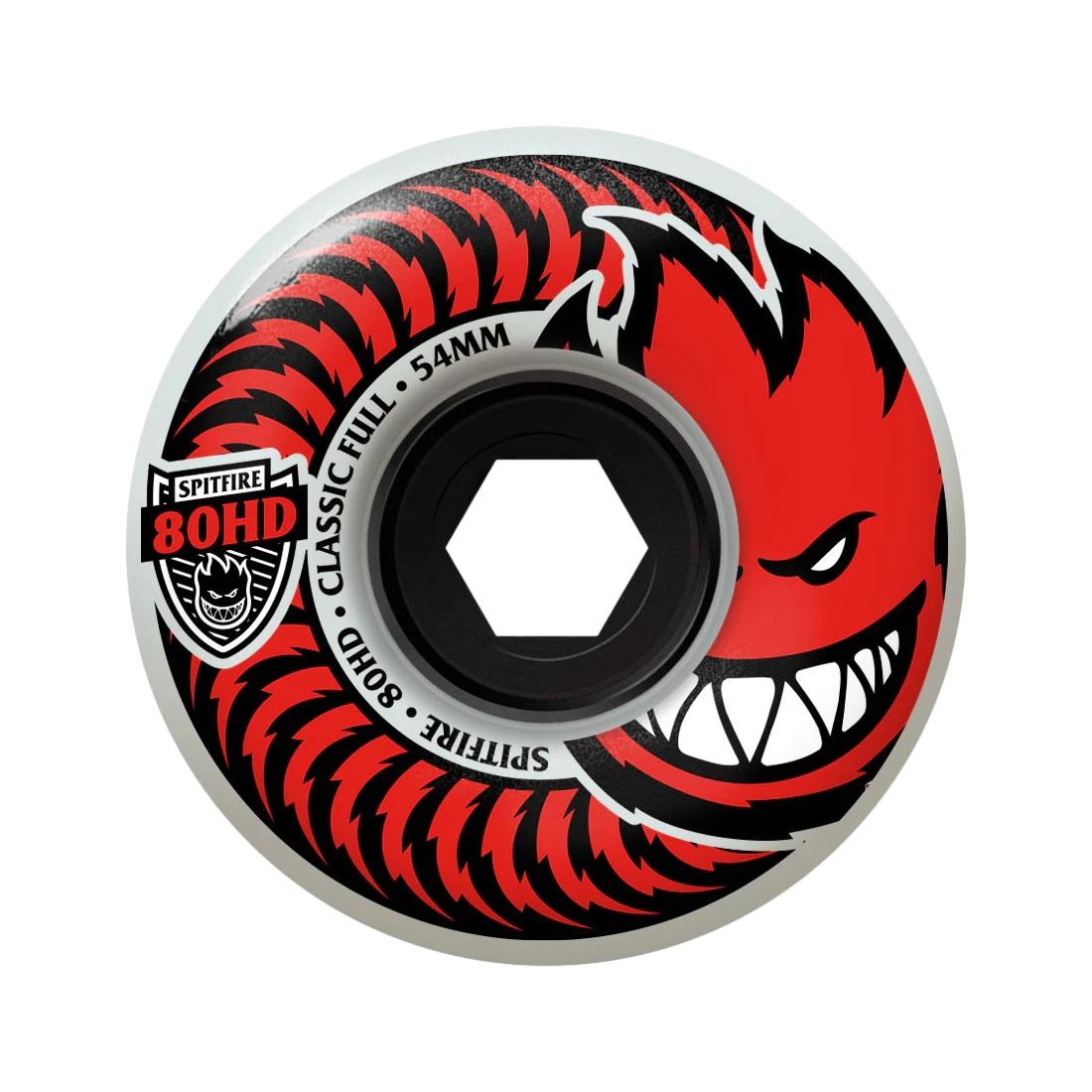 Spitfire 80HD 54mm Clear/Red Classic Shape - Venue Skateboards