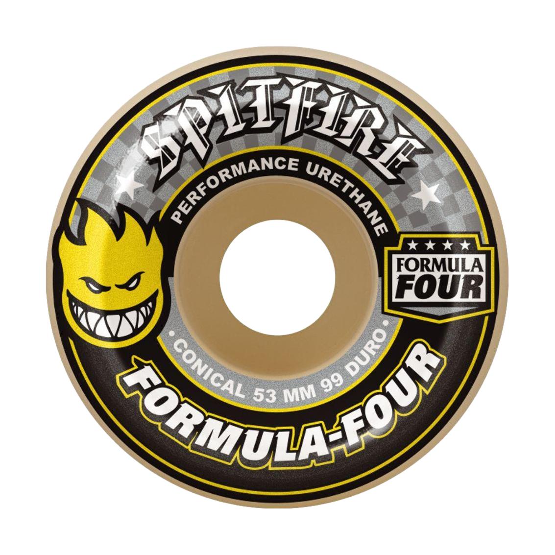 SF F4 99 Conical Yellow Print 56 - Venue Skateboards