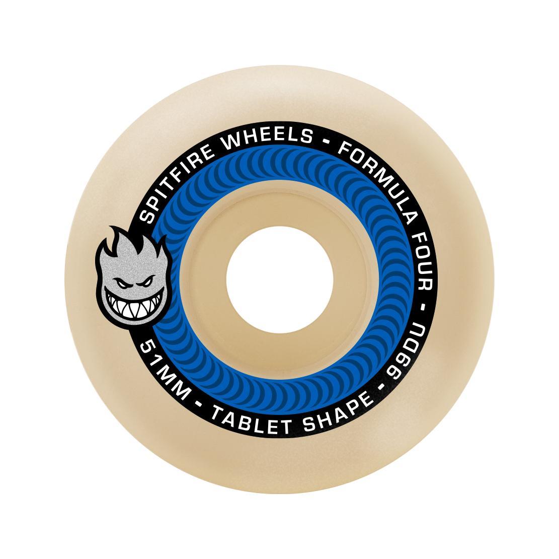 Spitfire F4 99 Tablets 54mm Natural - Venue Skateboards